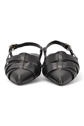 Slingback donna in pelle colore nero. JANET & JANET | 301-NERO